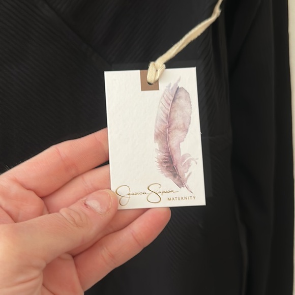 JESSICA SIMPSON MATERNITY BODYSUIT: BLACK: NEW WITH TAGS: SIZE M - Picture 3 of 6